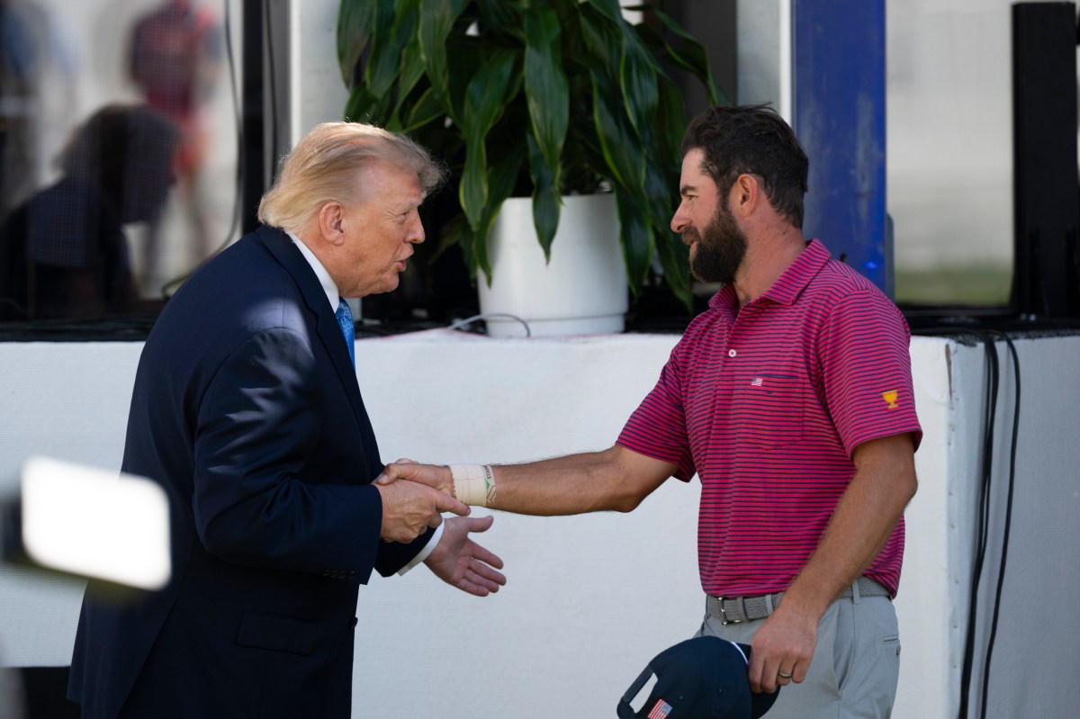 President Donald J. Trump attends the President’s Cup Official Ceremony on Sunday, September 27, 2026, at Medinah Country Club in Medinah, Illinois. (Official White House photo by Joyce N. Boghosian)