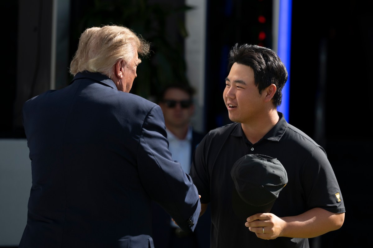 President Donald J. Trump attends the President’s Cup Official Ceremony on Sunday, September 27, 2026, at Medinah Country Club in Medinah, Illinois. (Official White House photo by Joyce N. Boghosian)