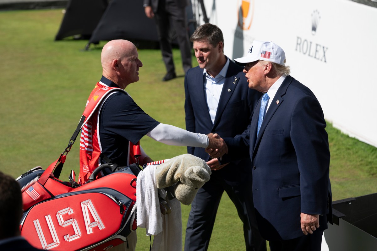 President Donald J. Trump attends the President’s Cup Official Ceremony on Sunday, September 27, 2026, at Medinah Country Club in Medinah, Illinois. (Official White House photo by Joyce N. Boghosian)