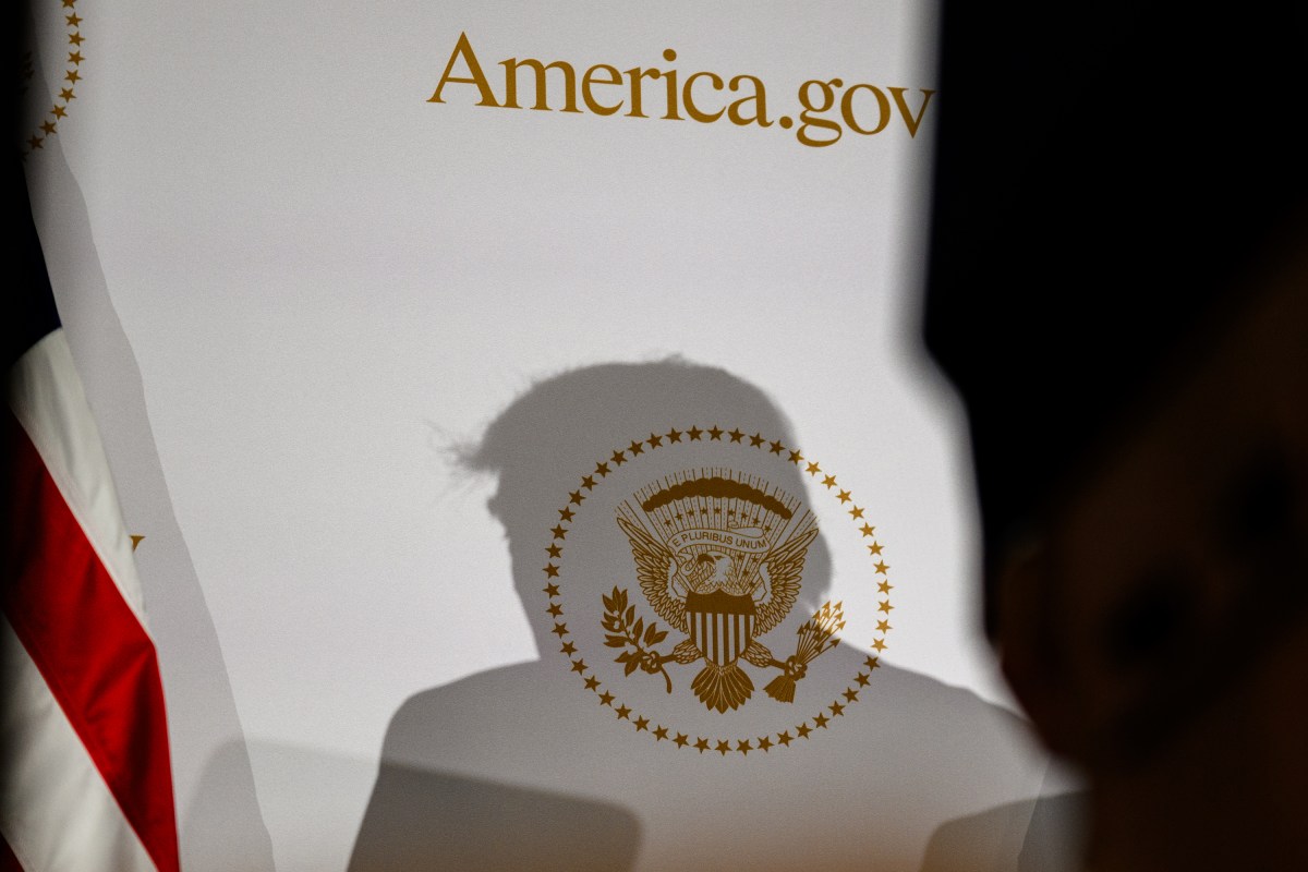 President Donald J. Trump delivers remarks on America.gov, a new AI-powered website for navigating federal government information and services, at the Andrew W. Mellon Auditorium in Washington, D.C., Tuesday, September 29, 2026. (Official White House Photo by Daniel Torok)