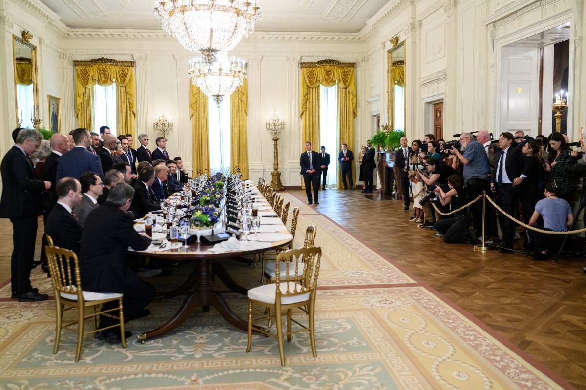 President Donald J. Trump hosts a luncheon on Super Intelligence (AI) in the East Room of the White House, Tuesday, September 29, 2026.(Official White House Photo by Daniel Torok)