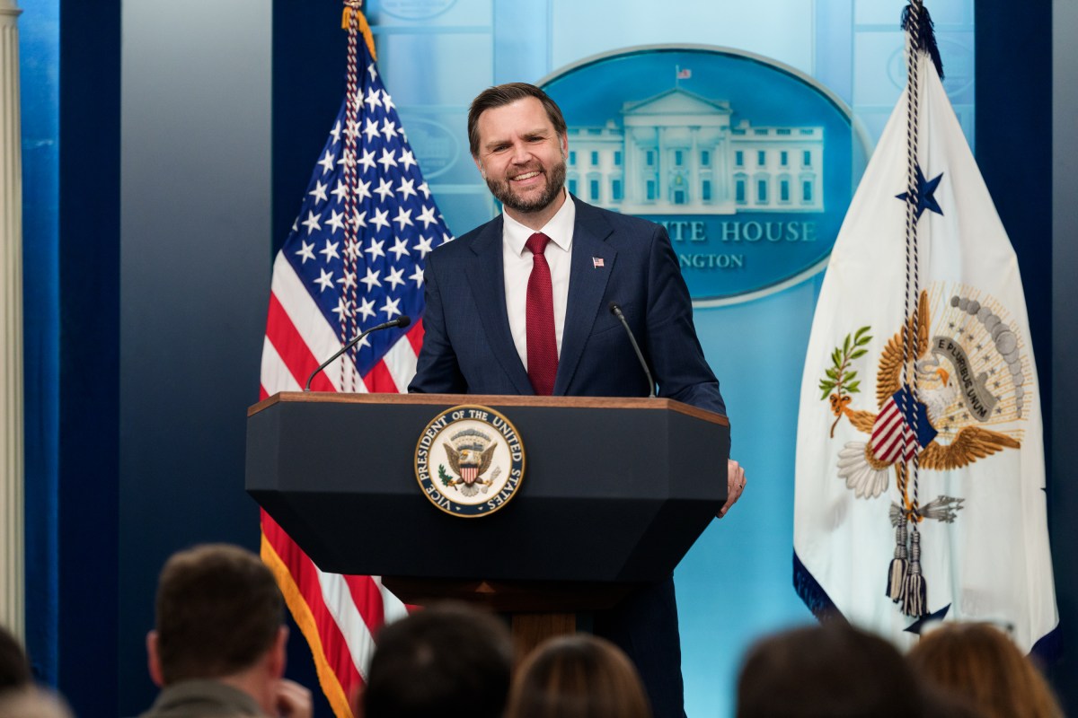 Vice President JD Vance participates in the daily briefing in the James S. Brady Press Briefing Room at the White House, Thursday, September 3, 2026.  (Official White House Photo by Emily J. Higgins.)