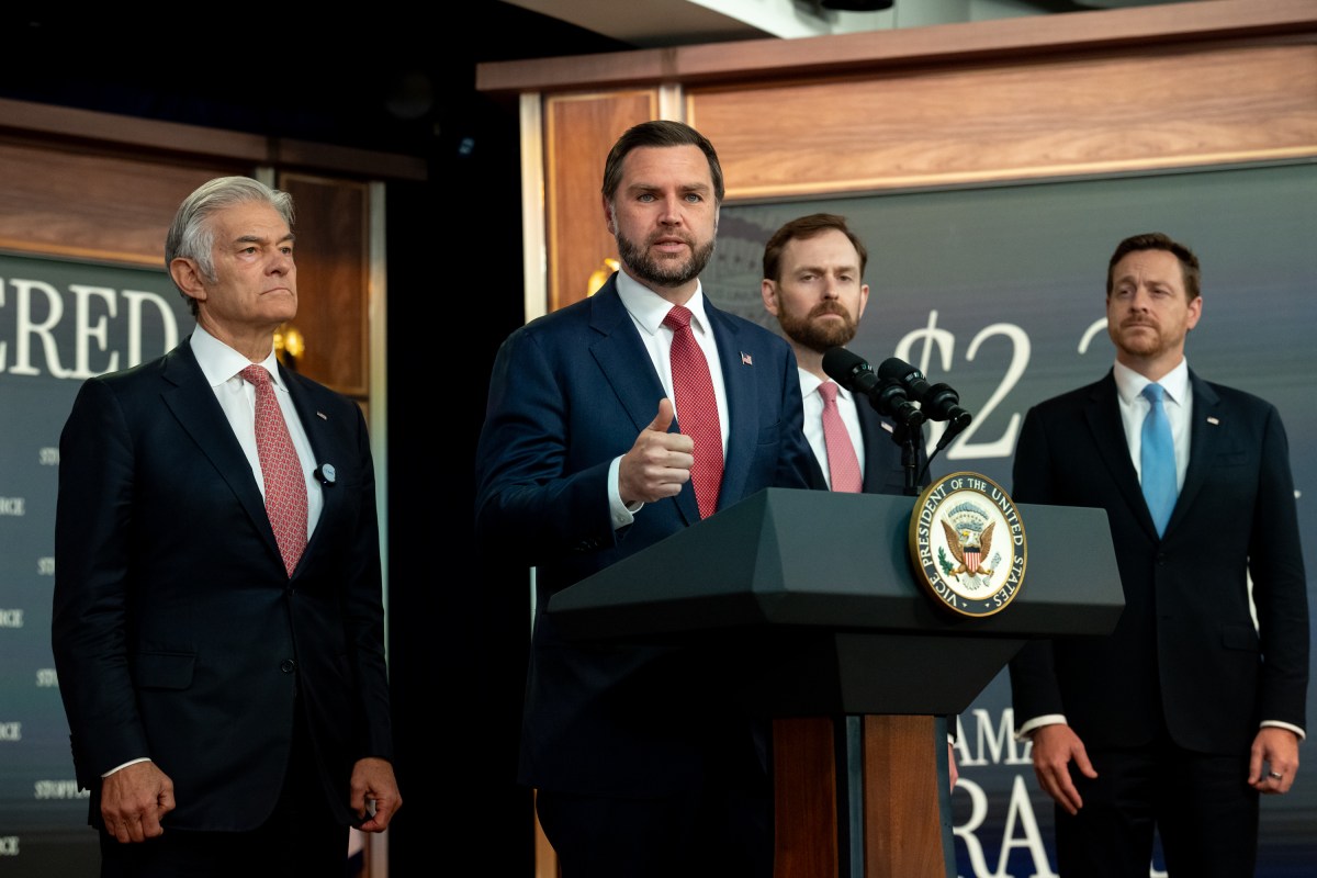 Vice President JD Vance holds a press conference on fraud, Tuesday, September 22, 2026, in the South Court Auditorium of the Eisenhower Executive Office Building at the White House. (Official White House Photo by Emily J. Higgins)
