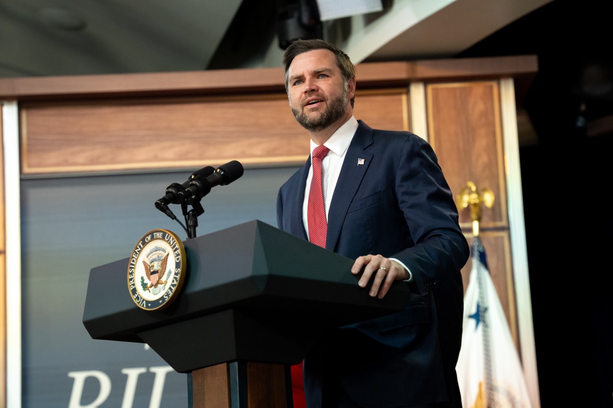 Vice President JD Vance holds a press conference on fraud, Tuesday, September 22, 2026, in the South Court Auditorium of the Eisenhower Executive Office Building at the White House. (Official White House Photo by Emily J. Higgins)