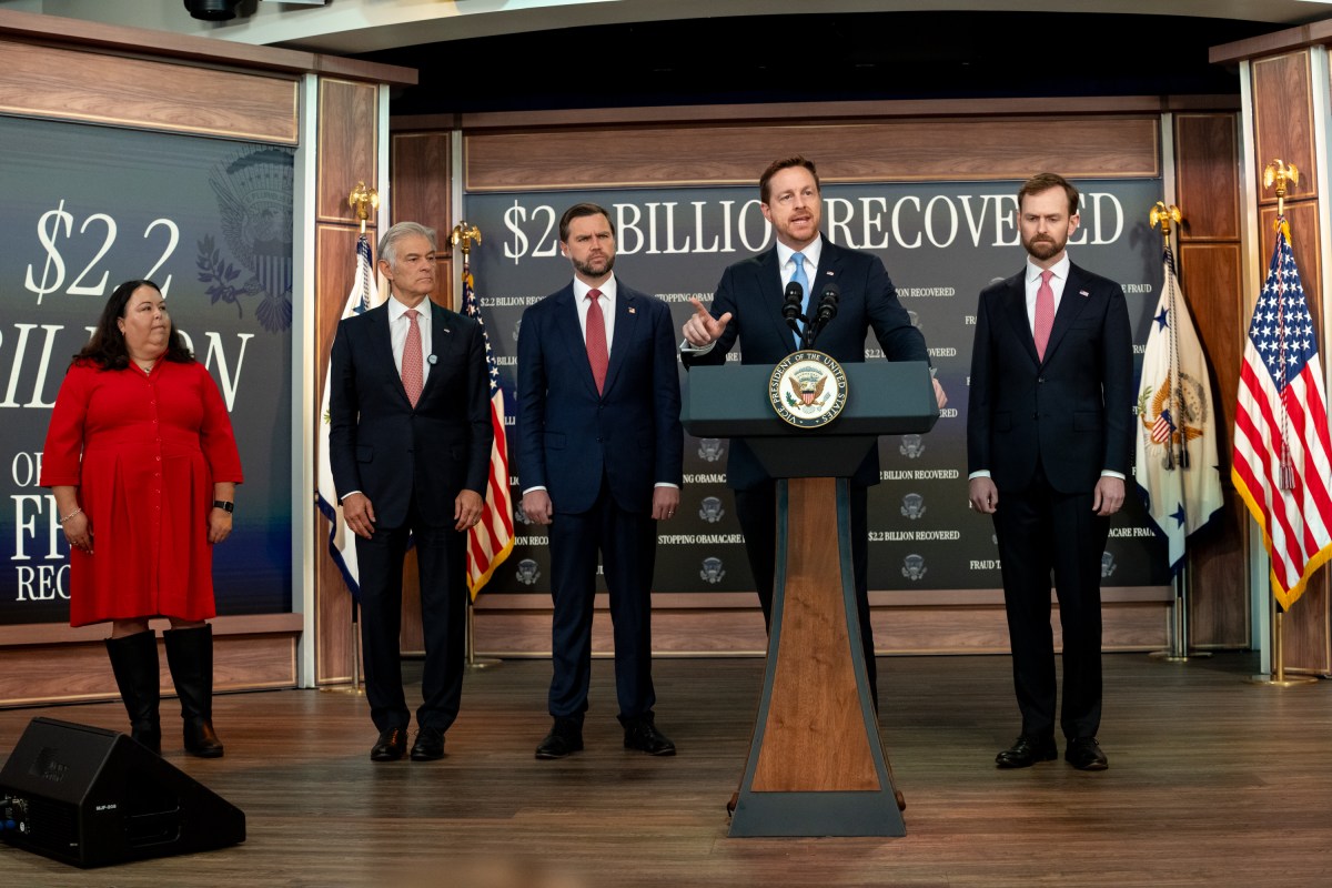 Vice President JD Vance holds a press conference on fraud, Tuesday, September 22, 2026, in the South Court Auditorium of the Eisenhower Executive Office Building at the White House. (Official White House Photo by Emily J. Higgins)
