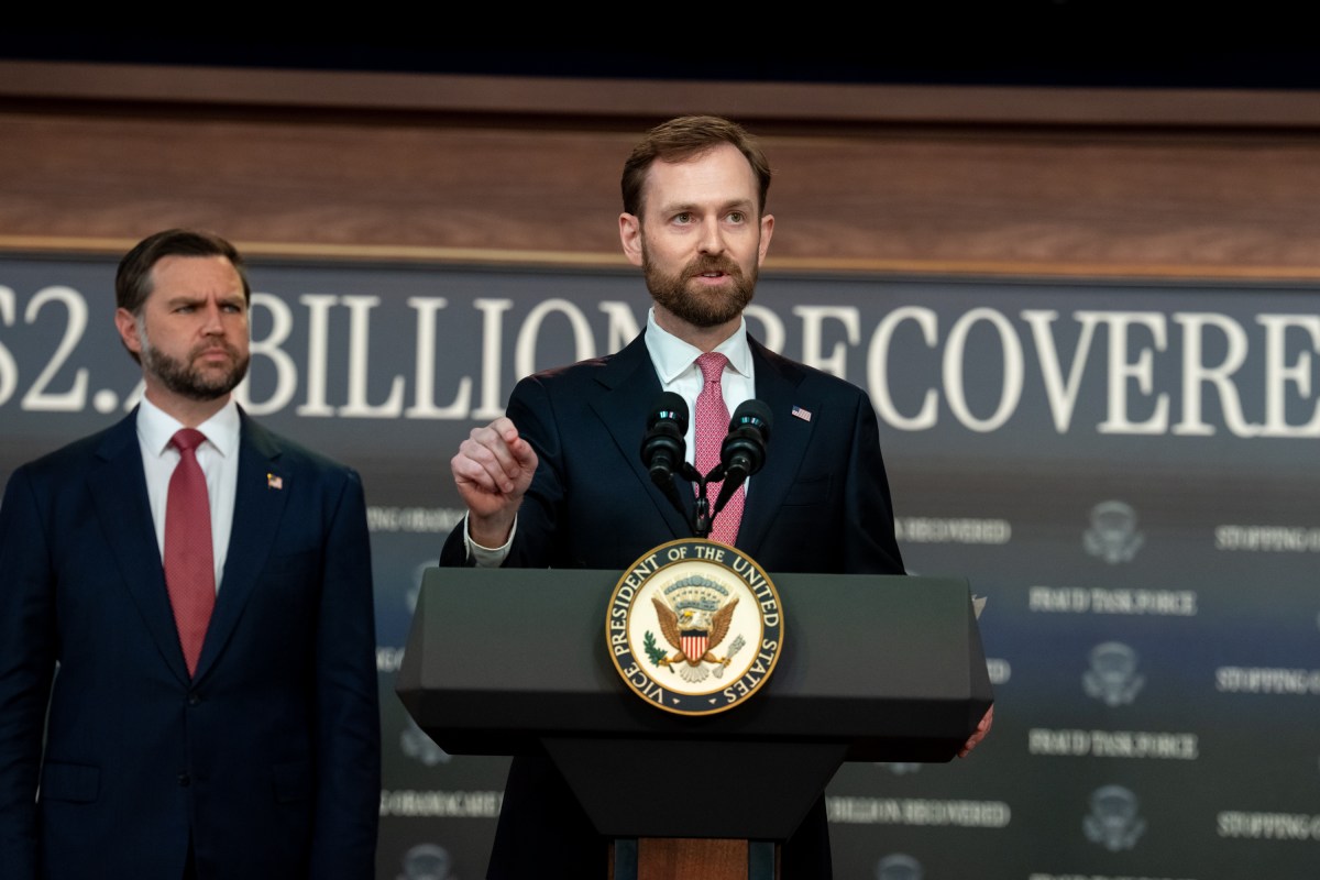 Vice President JD Vance holds a press conference on fraud, Tuesday, September 22, 2026, in the South Court Auditorium of the Eisenhower Executive Office Building at the White House. (Official White House Photo by Emily J. Higgins)