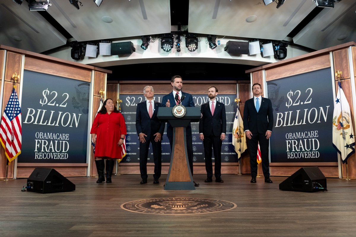 Vice President JD Vance holds a press conference on fraud, Tuesday, September 22, 2026, in the South Court Auditorium of the Eisenhower Executive Office Building at the White House. (Official White House Photo by Emily J. Higgins)