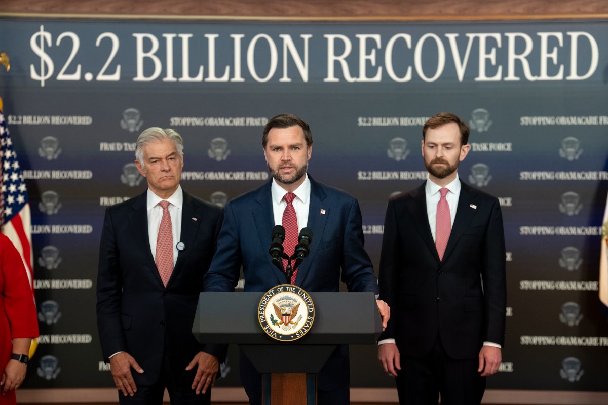 Vice President JD Vance holds a press conference on fraud, Tuesday, September 22, 2026, in the South Court Auditorium of the Eisenhower Executive Office Building at the White House. (Official White House Photo by Emily J. Higgins)