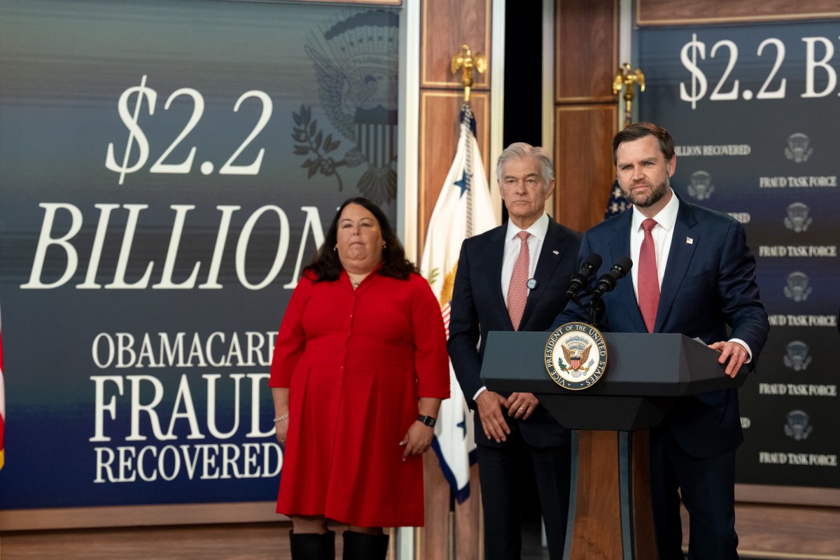 Vice President JD Vance holds a press conference on fraud, Tuesday, September 22, 2026, in the South Court Auditorium of the Eisenhower Executive Office Building at the White House. (Official White House Photo by Emily J. Higgins)