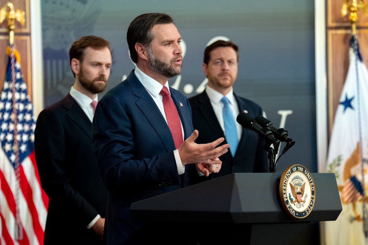 Vice President JD Vance holds a press conference on fraud, Tuesday, September 22, 2026, in the South Court Auditorium of the Eisenhower Executive Office Building at the White House. (Official White House Photo by Emily J. Higgins)