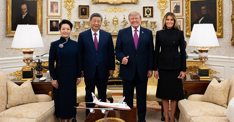 Yhdysvaltain ja Kiinan presidentit päättivät valtiovierailun Washingtonissa