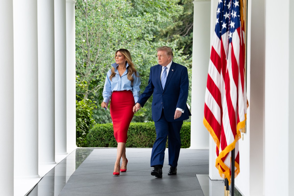 First Lady Melania Trump participates in A Celebration of IndyCar’s Commitment to Fostering the Future event, Thursday, August 20, 2026, in the Rose Garden of the White House. (Official White House Photo by Andrea Hanks)