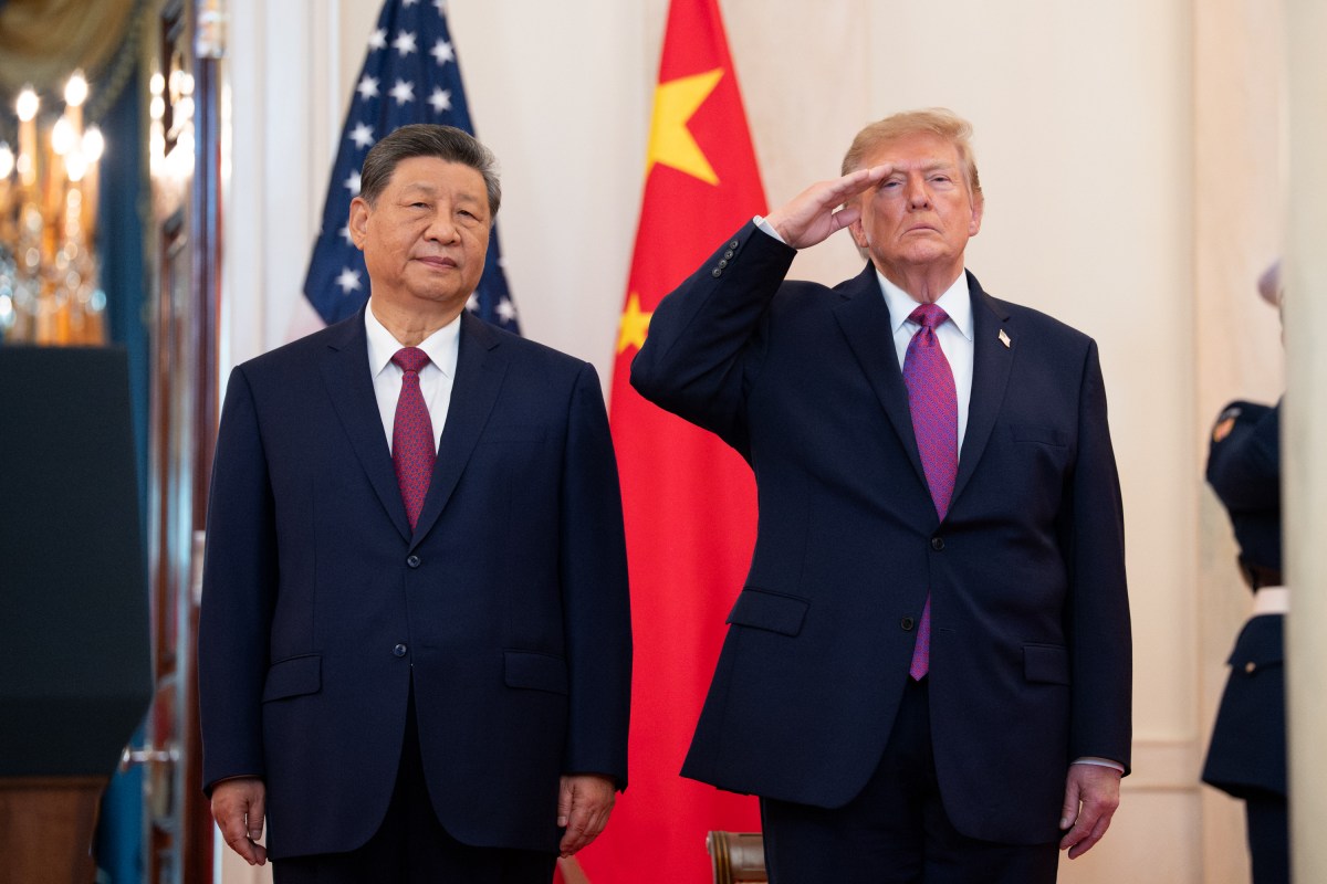 President Donald J. Trump and First Lady Melania Trump greet President Xi Jinping of China and First Lady Peng Liyuan at the South Portico during a State Arrival ceremony, Thursday, September 24, 2026. (Official White House Photo by Andrea Hanks)