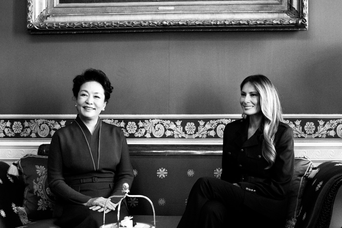 President Donald J. Trump and First Lady Melania Trump host Chinese President Xi Jinping and Madame Peng Liyuan for tea in the Red Room of the White House, Friday, September 25, 2026. (Official White House Photo by Andrea Hanks)