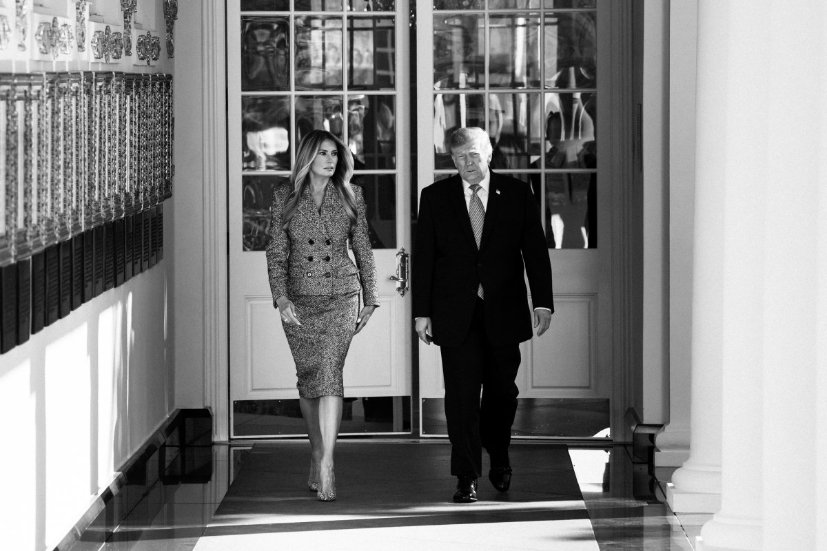 President Donald J. Trump and First Lady Melania Trump arrive to the White House Rose Garden for an executive order signing on women’s health, Monday, October 19, 2026. (Official White House Photo by Andrea Hanks)