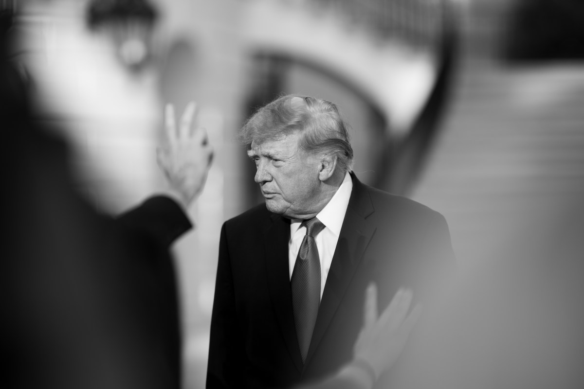 President Donald J. Trump boards Marine One on the South Lawn of the White House, Monday, October 12, 2026, en route to Joint Base Andrews for a trip to Youngstown, OH.  (Official White House Photo by Molly Riley)
