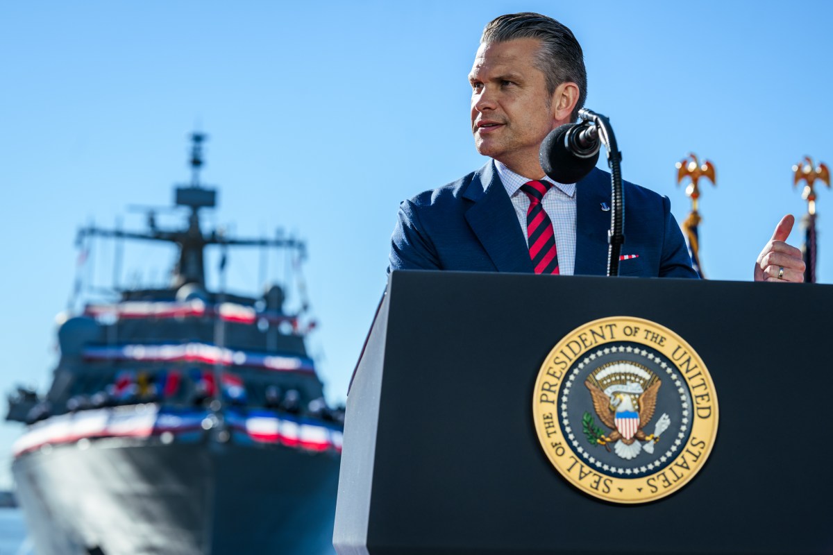 President Donald J. Trump delivers remarks on defense manufacturing investments by Anduril Industries to build a submarine and autonomous vessel shipyard at Sparrows Point, Baltimore, Maryland, Tuesday, October 6, 2026. (Official White House Photo by Daniel Torok)