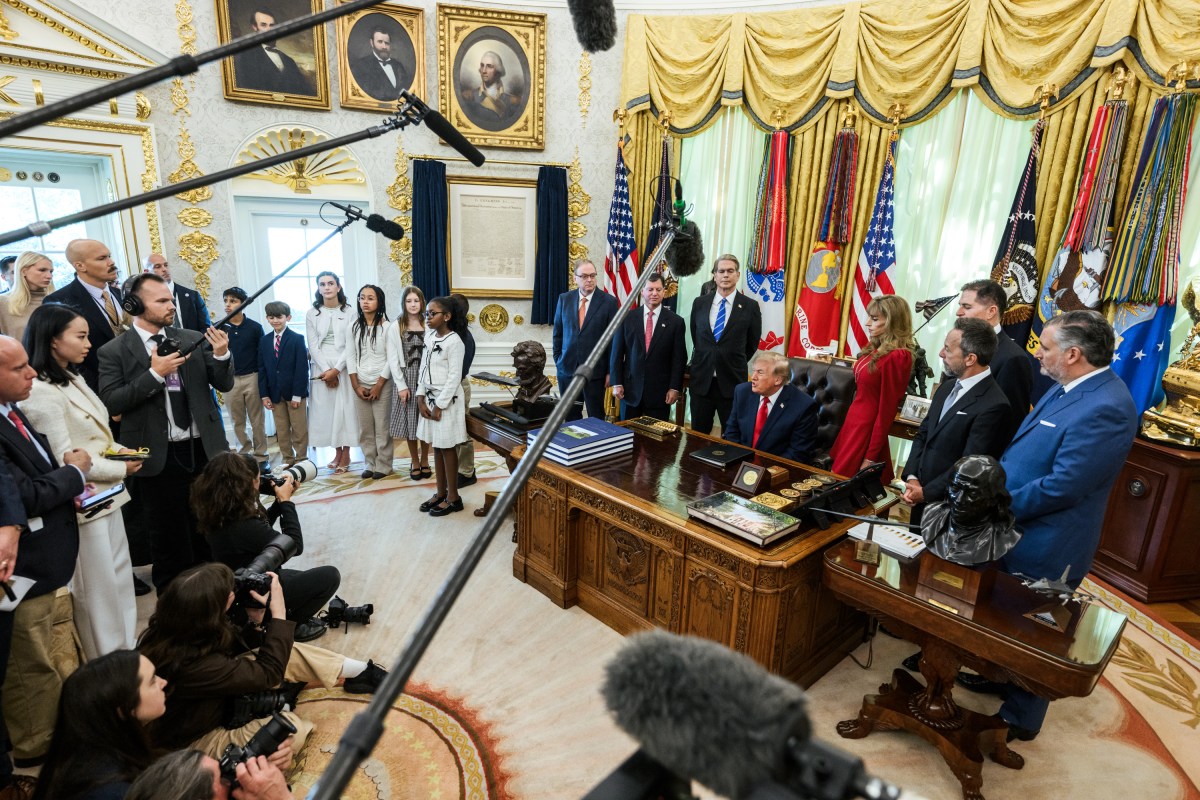 President Donald J. Trump makes an announcement on Trump Accounts in the Oval Office, Wednesday, October 7, 2026. (Official White House Photo by Joyce N. Boghosian)