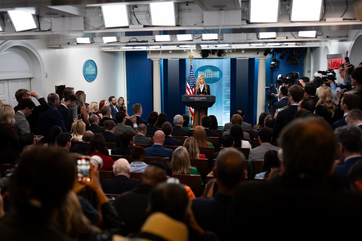 White House Press Secretary Katie Zacharia holds first press briefing in the James S. Brady Press Briefing Room of the White House, Tuesday, October 13, 2026. (Official White House Photo by Andrea Hanks)
