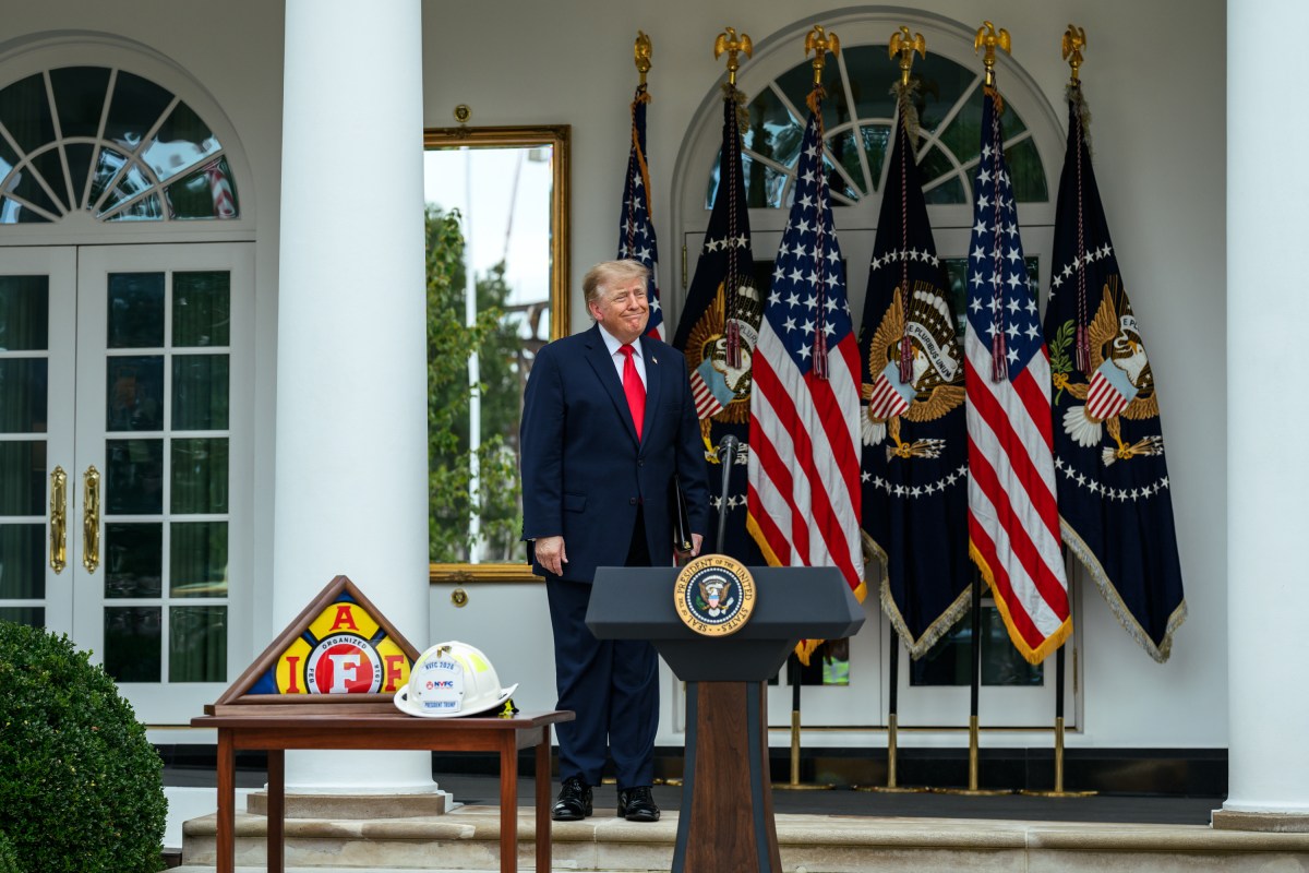 President Donald J. Trump attends a Rose Garden Lunch for first responders Thursday, October 15, 2026. (Official White House Photo by Joyce N. Boghosian)