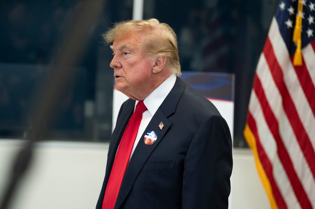 President Donald J. Trump speaks to the press after voting early in West Palm Beach, Florida, Saturday, October 24, 2026. (Official White House photo by Joyce N. Boghosian)