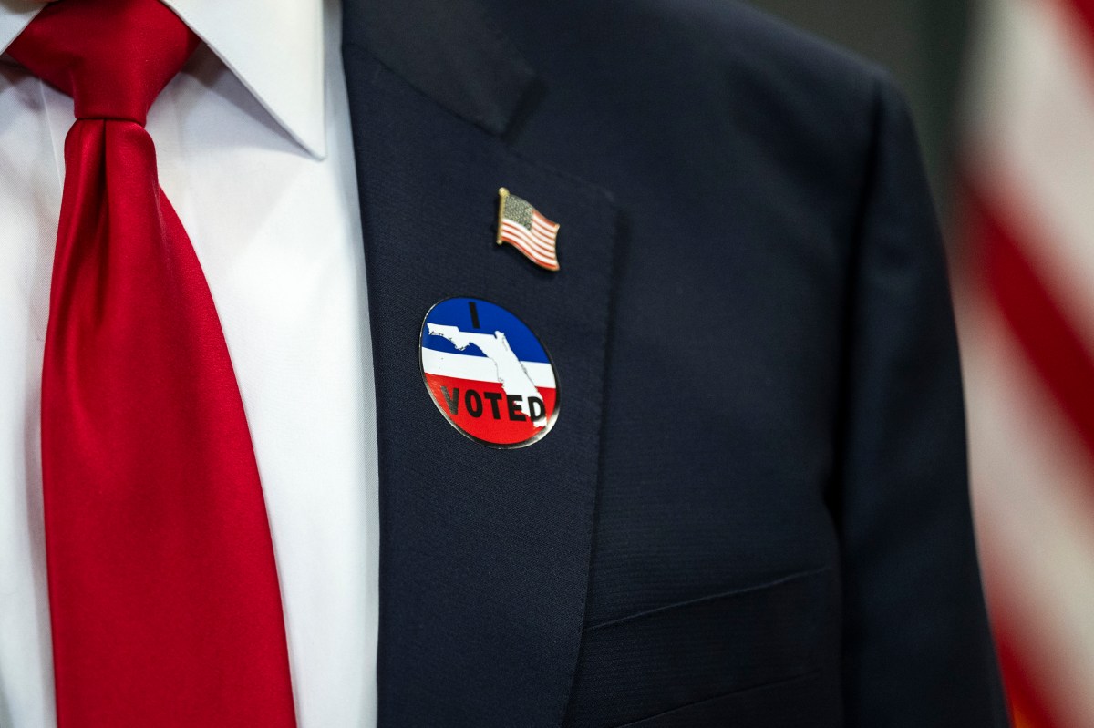 President Donald J. Trump speaks to the press after voting early in West Palm Beach, Florida, Saturday, October 24, 2026. (Official White House photo by Joyce N. Boghosian)