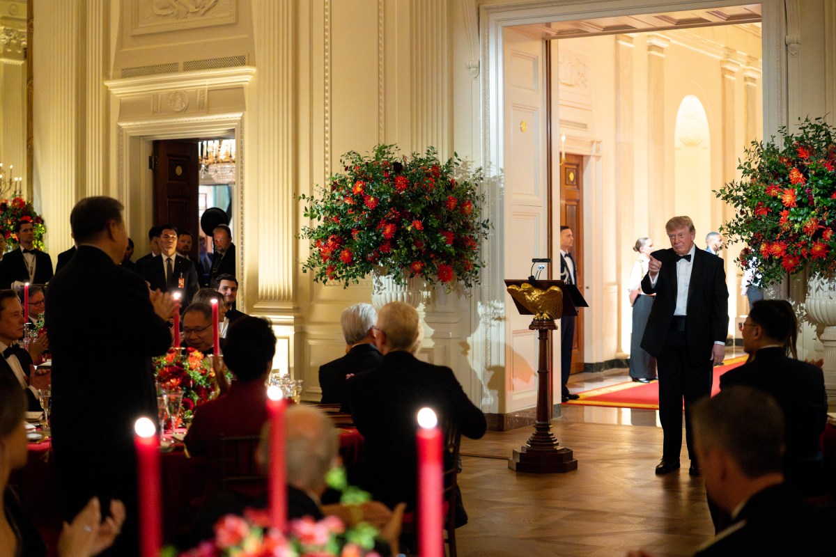 President Donald J. Trump and First Lady Melania Trump host a State Dinner for President Xi Jinping of China and First Lady Peng Liyuan, Thursday, September 24, 2026, in the East Room of the White House. (Official White House Photo by Emily J. Higgins)