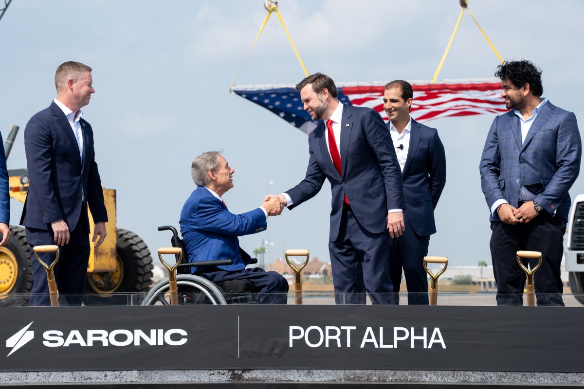 Vice President JD Vance participates in Saronic Groundbreaking Ceremony at Saronic Technologies Port Alpha, Wednesday, September 30, 2026 in Brownsville, Texas. (Official White House Photo by Emily J. Higgins)