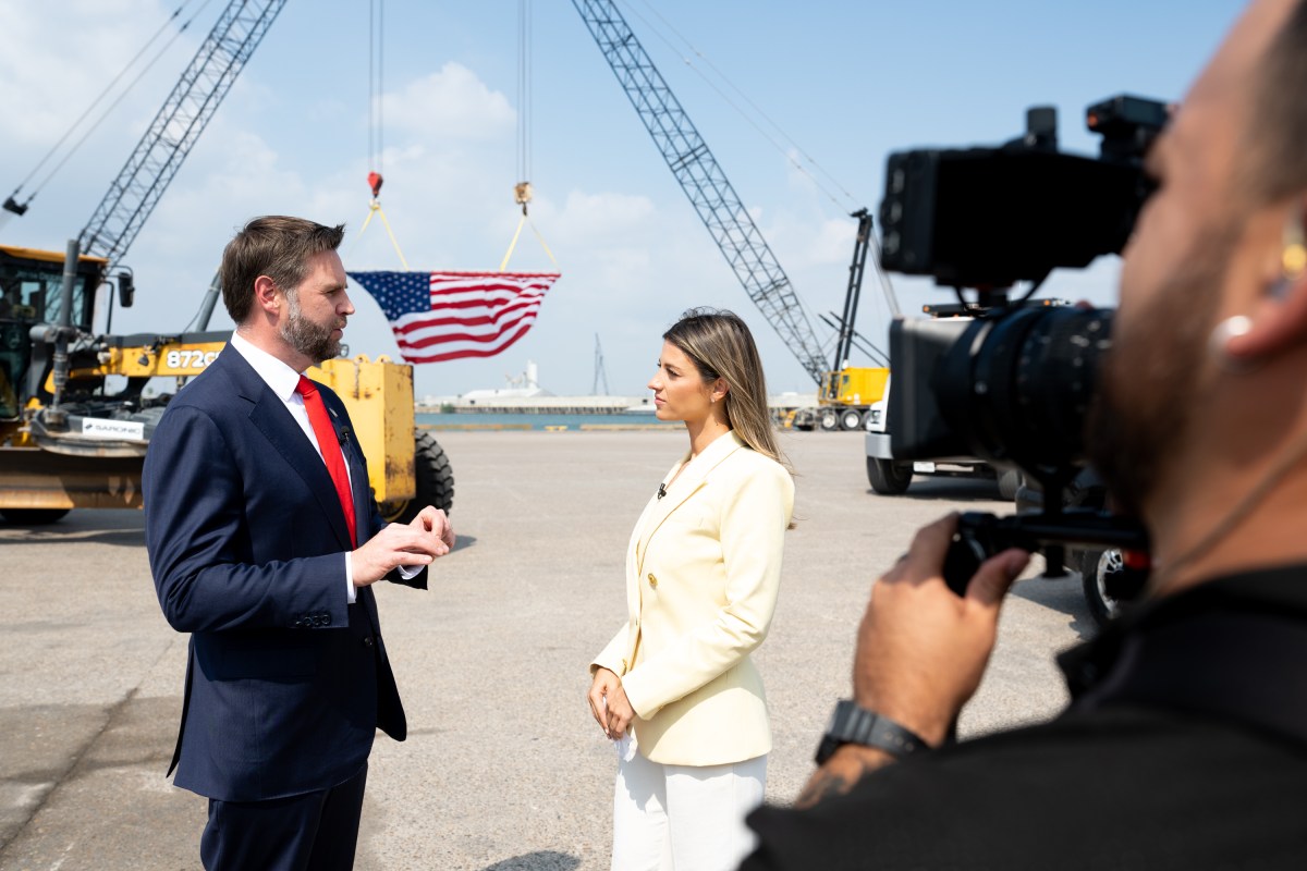 Vice President JD Vance participates in an interview with Brooke Taylor at Saronic Technologies Port Alpha, Wednesday, September 30, 2026 in Brownsville, Texas.(Official White House Photo by Emily J. Higgins)
