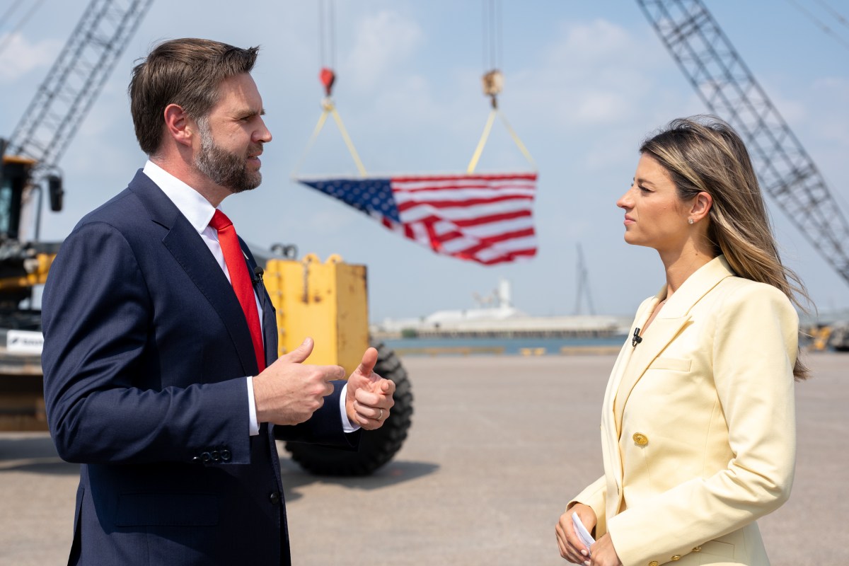 Vice President JD Vance participates in an interview with Brooke Taylor at Saronic Technologies Port Alpha, Wednesday, September 30, 2026 in Brownsville, Texas.(Official White House Photo by Emily J. Higgins)