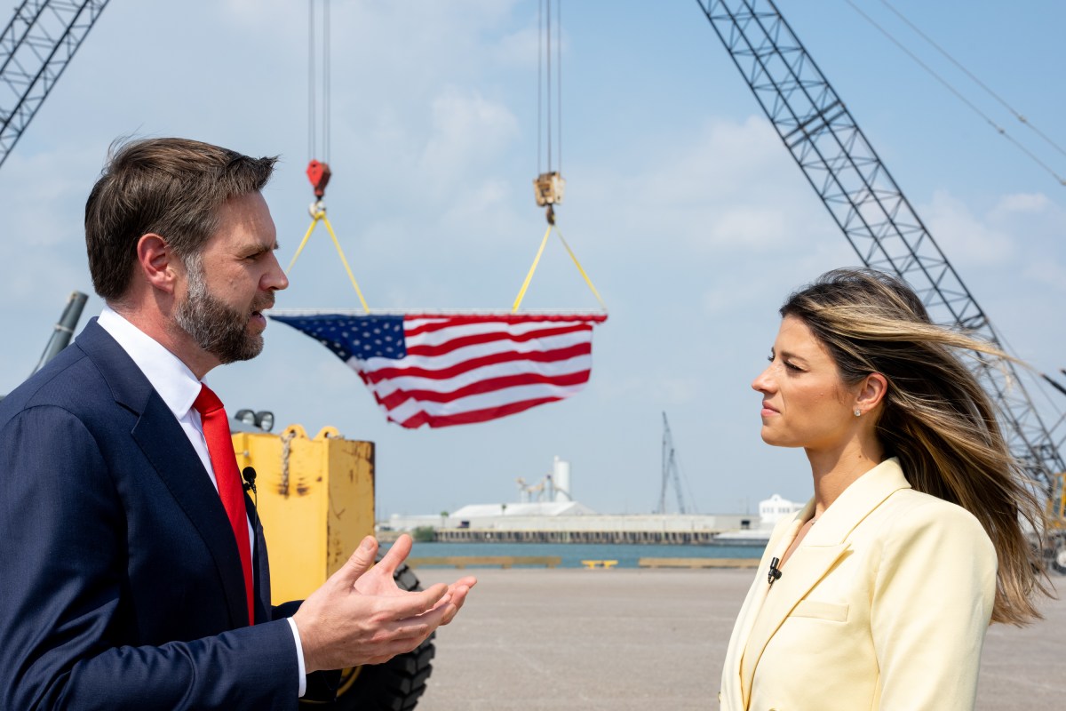 Vice President JD Vance participates in an interview with Brooke Taylor at Saronic Technologies Port Alpha, Wednesday, September 30, 2026 in Brownsville, Texas.(Official White House Photo by Emily J. Higgins)