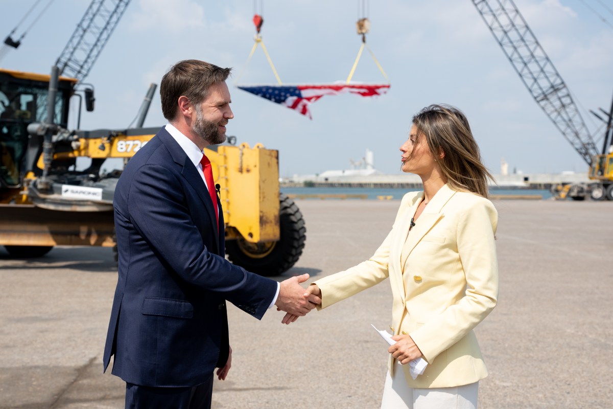 Vice President JD Vance participates in an interview with Brooke Taylor at Saronic Technologies Port Alpha, Wednesday, September 30, 2026 in Brownsville, Texas.(Official White House Photo by Emily J. Higgins)