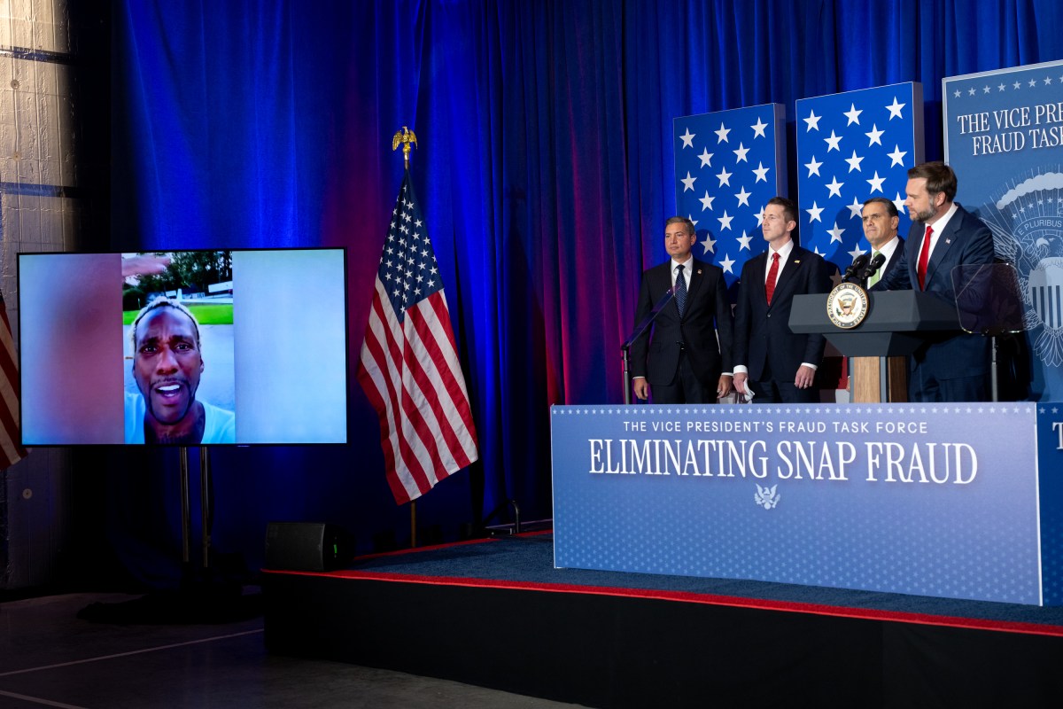Vice President JD Vance delivers remarks to the Vice President’s Fraud Task Force at the FBI field office in Cincinnati, Ohio on Wednesday, October 21, 2026. (Official White House Photo by Emily J. Higgins)
