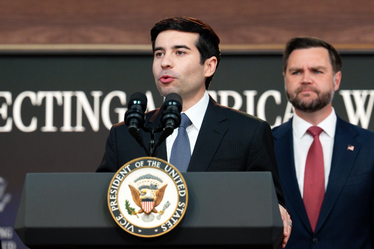 Vice President JD Vance holds a press conference on the Task Force to Eliminate Fraud, Thursday, October 8, 2026, in the Eisenhower Executive Office Building at the White House. (Official White House Photo by Andrea Hanks)