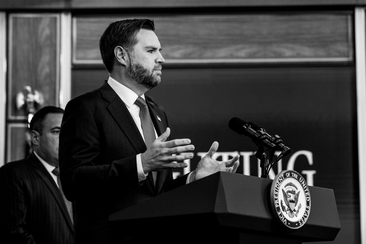 Vice President JD Vance holds a press conference on the Task Force to Eliminate Fraud, Thursday, October 8, 2026, in the Eisenhower Executive Office Building at the White House. (Official White House Photo by Andrea Hanks)