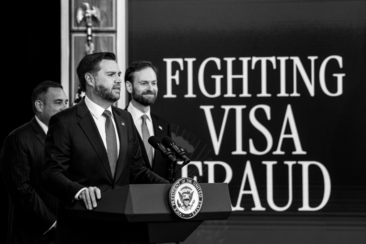 Vice President JD Vance holds a press conference on the Task Force to Eliminate Fraud, Thursday, October 8, 2026, in the Eisenhower Executive Office Building at the White House. (Official White House Photo by Andrea Hanks)