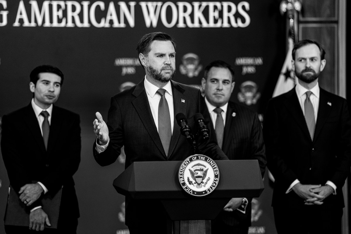 Vice President JD Vance holds a press conference on the Task Force to Eliminate Fraud, Thursday, October 8, 2026, in the Eisenhower Executive Office Building at the White House. (Official White House Photo by Andrea Hanks)